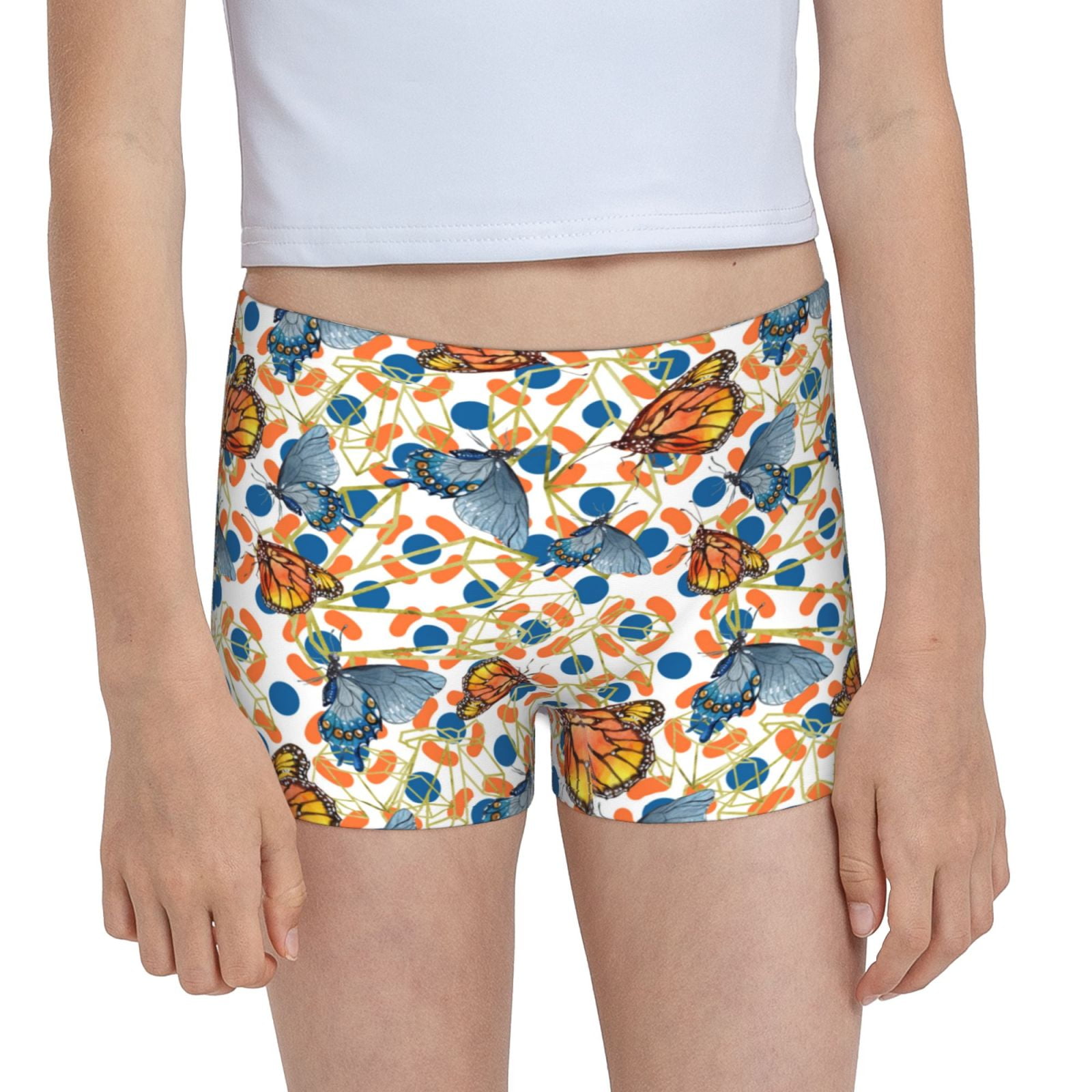 Easygdp Butterflies Wild Insect Girls Hipster Cotton Underwear Little