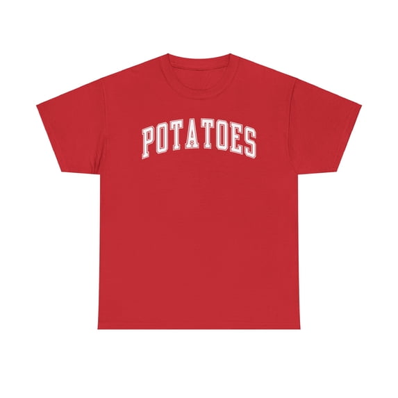 Potato Shirt Gifts Tshirt Crew Neck Short Sleeve