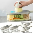 thumbnail image 1 of Potato Shredder Vegetable Slicer - Stainless Steel, Hygienic Design, Easy-Clean Kitchen Tool, Ergonomic Grip, Multi-Blade Precision Cutter, 1 of 8