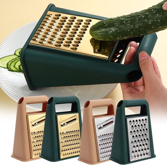 Potato Slicer Vegetable Grater, Effortless Kitchen Gadget for Uniform Chips and Fine Shreds, Compact Manual Food Cutter with Safe Blade, Easy Clean Dishwasher Safe Design, Topliu