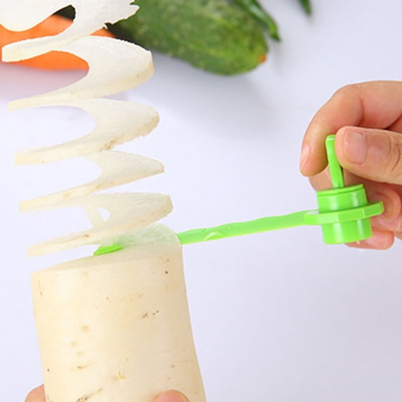 Potato Spiral Cutter Spiral Slicer Compact Manual Zucchini Noodle Maker Twisted Potato Cutter Twister Spiralizer for Veggies Cucumber Potatoes Curly Fries French Curly Fry Chips