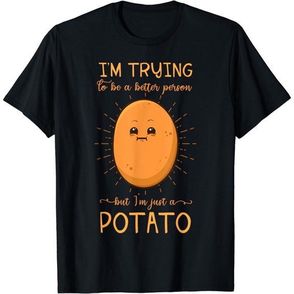 Potato Spud Root Vegetable Tater Vegan Lover Keto Gift Idea T-Shirt