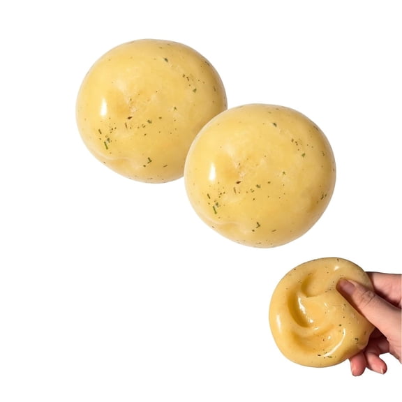 Potato Squishies,Realistic Food Simulation Stress Ball, Soft Squeeze Dough for Anxiety Relief for Adults Cute Funny Desk Decor,Fun Big Decompression Dough(2 Pack)