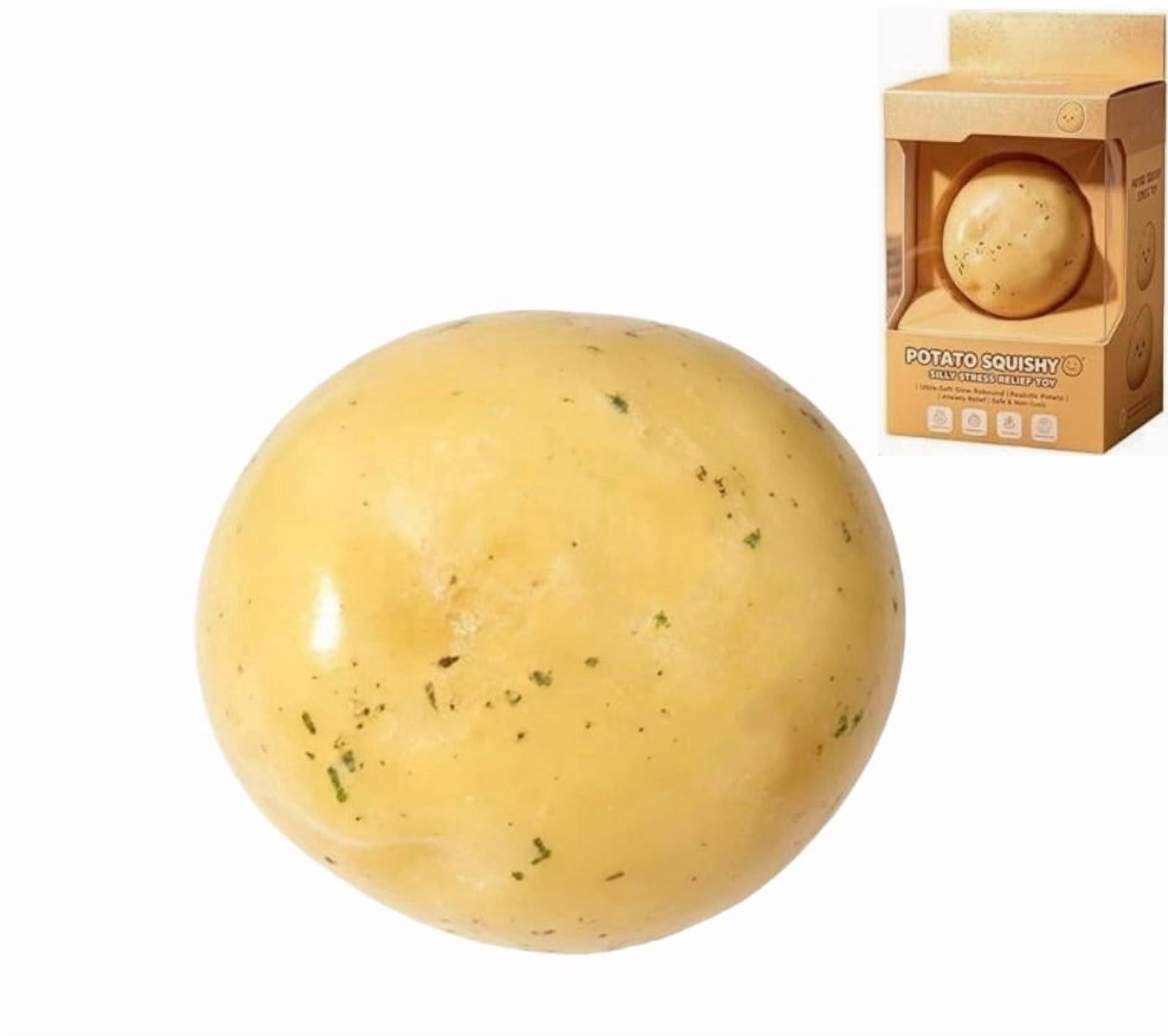 Potato Squishy Stress Ball, Dough-Like Squeeze Toy for Office Anxiety Relief (1Pcs)