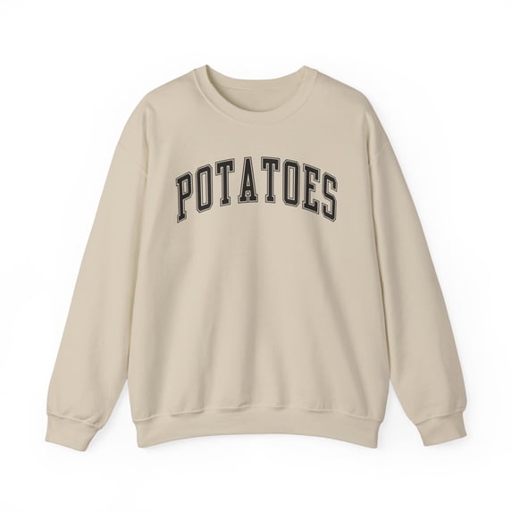 Potato Sweatshirt Gifts Crew Neck Shirt Long Sleeve Unisex