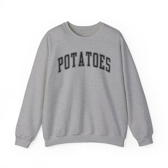 Potato Sweatshirt Gifts Crew Neck Shirt Long Sleeve Unisex