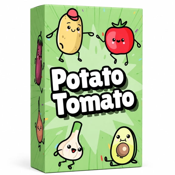 Potato Tomato Fast-Paced Family Reaction and Memory Game, 2-4 Players, Ages 6+