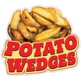 thumbnail image 1 of Potato Wedges 16" Decal Concession Stand Food Truck Sticker, 1 of 2