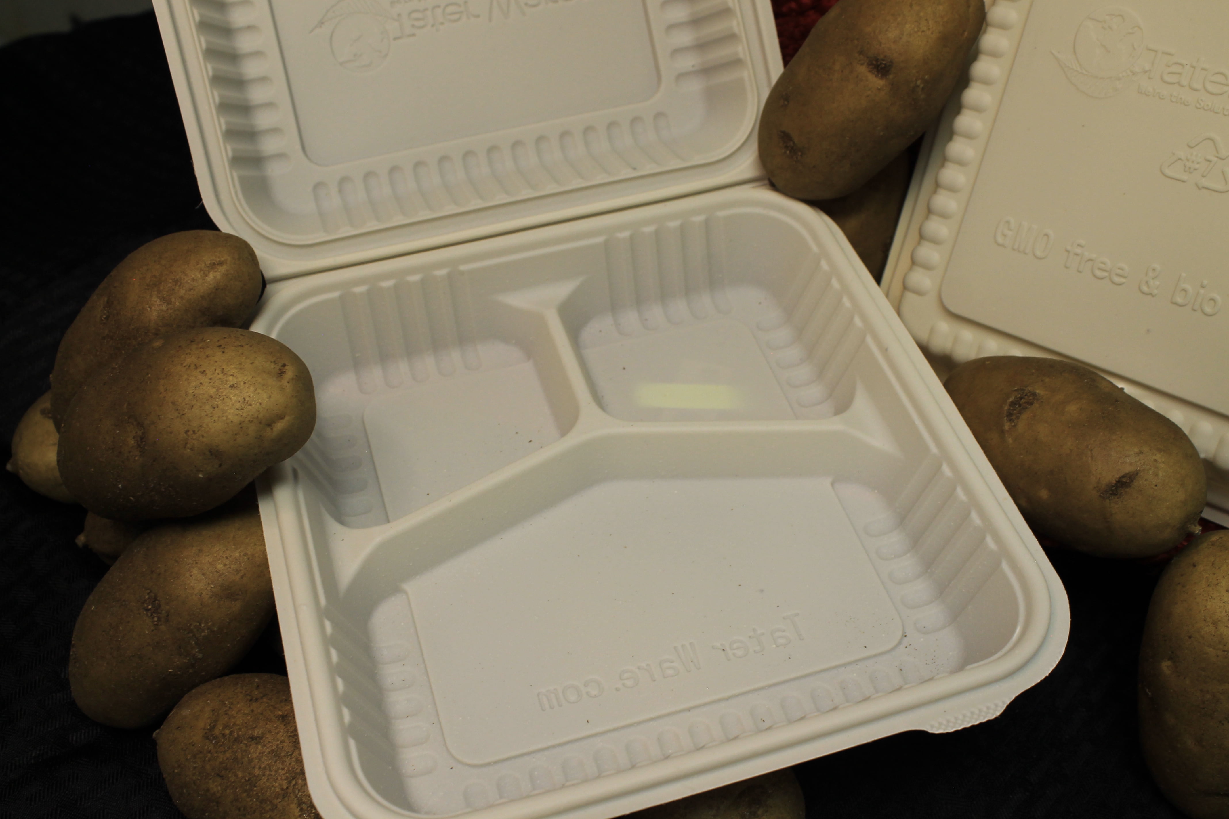 PotatoWare™ 3-Compartment Clamshell - Walmart.com