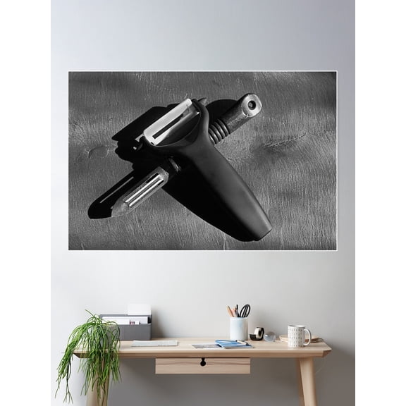 Potatoe Peelers On Slate Poster Wall Art, Modern Wall Decor For Living Room Bedroom, 12x18 UNFRAMED