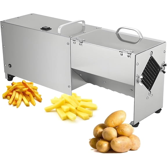 Potatoes Carrots Cucumbers Cutter Machine,Sweet Potato Taro Sticks Chipper,Onions Eggplant Radish Chopper,100 kg/h Output