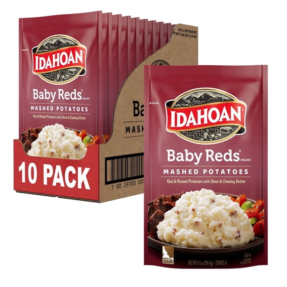 Potatoes Naturally Gluten-Free 100 Real Idaho 4 Servings Per Bag 4.1 Ounce Pack Idah... Reds Mashed