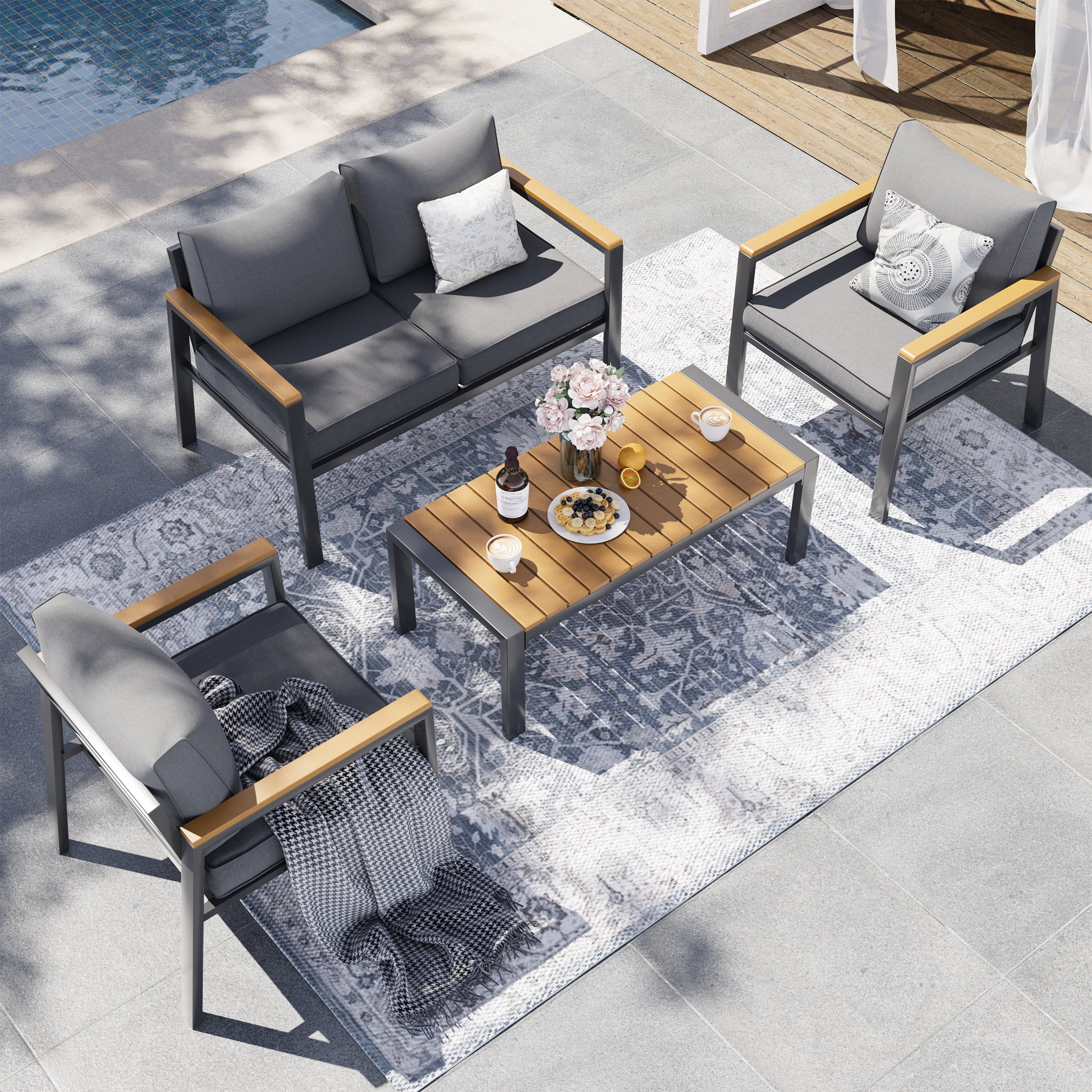 Coffee Table Bunnings Outdoor Table And Chairs Set Outdoor Table