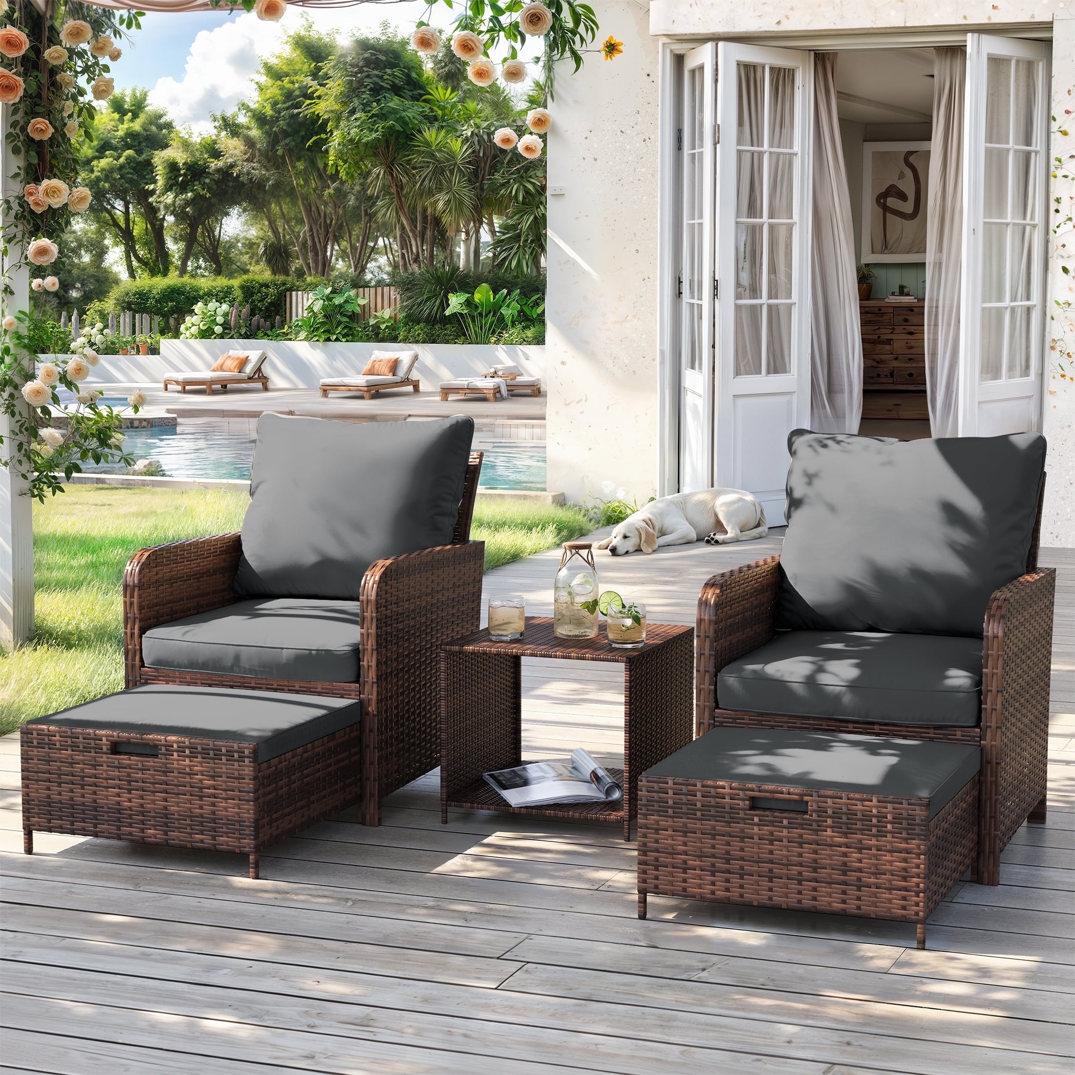 Outdoor Lounge Furniture Wicker Patio Furniture Clearance Home
