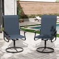 thumbnail image 1 of POTEBAN Textilene High Back Outdoor Dining Chair - Set of 2, Navy Blue, 1 of 9
