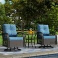 thumbnail image 1 of Poteban Outdoor Swivel Rocker Chairs, 3 Piece Patio Rocking Chairs with Padded Cushions Patio Bistro Furniture Set with Side Table for Porch Balcony Backyard, 1 of 10