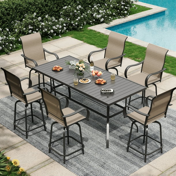 Patio swivel bar chairs sale