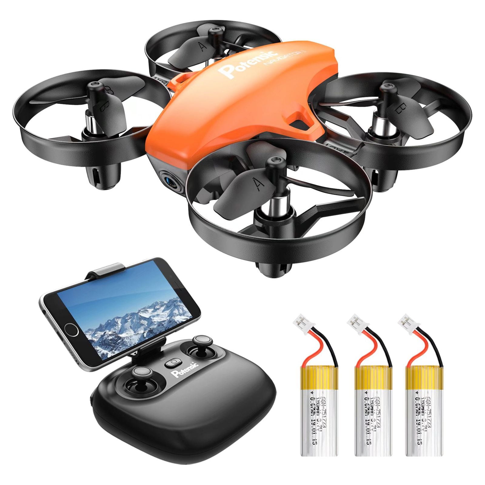 Potensic A20W Mini Drone with Camera, 720P RC FPV, Altitude Hold