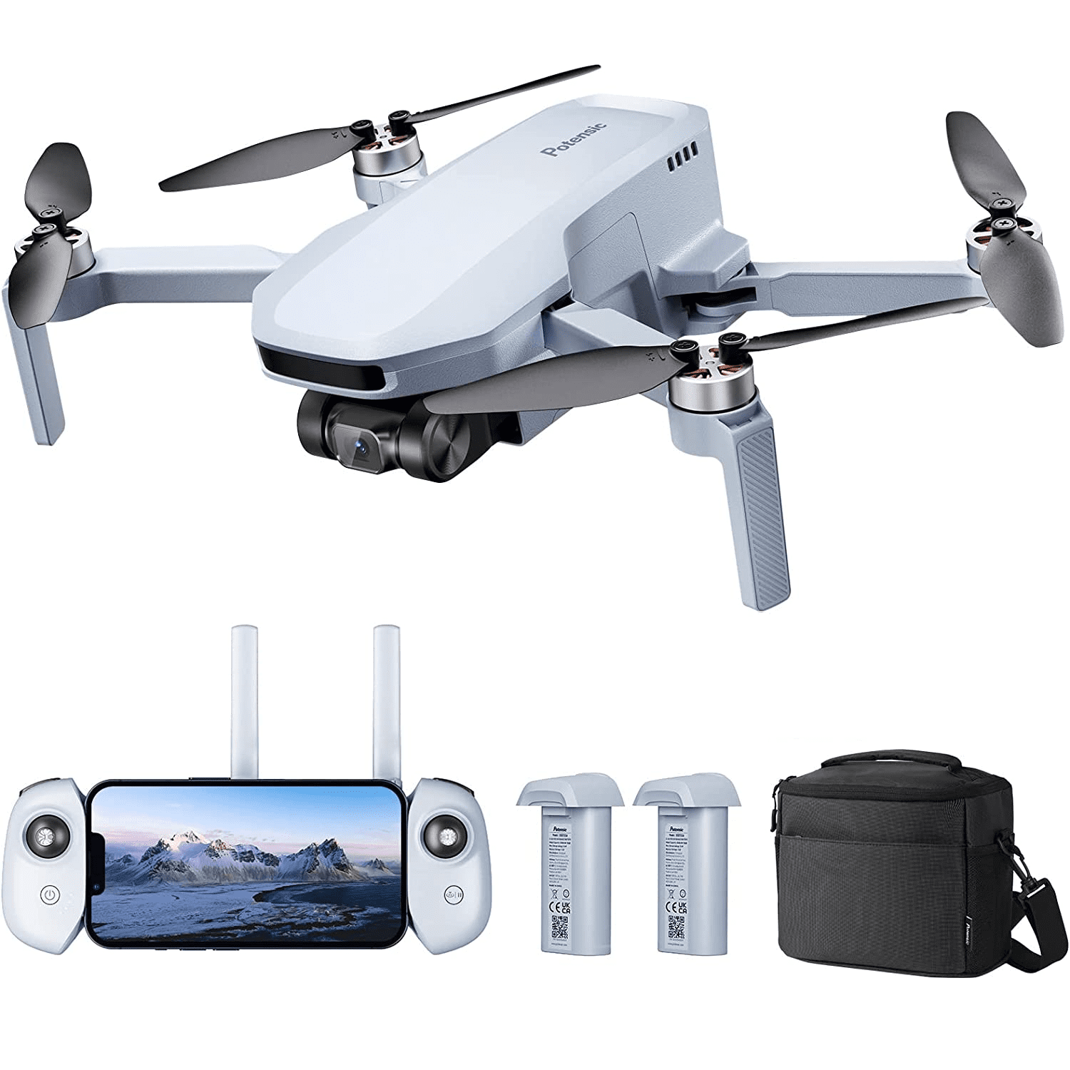 Potensic ATOM SE GPS Drone with 4K EIS Camera, 62 Mins Flight, 4KM FPV  Transmission Foldable Drone RC Quadcopter for Adult