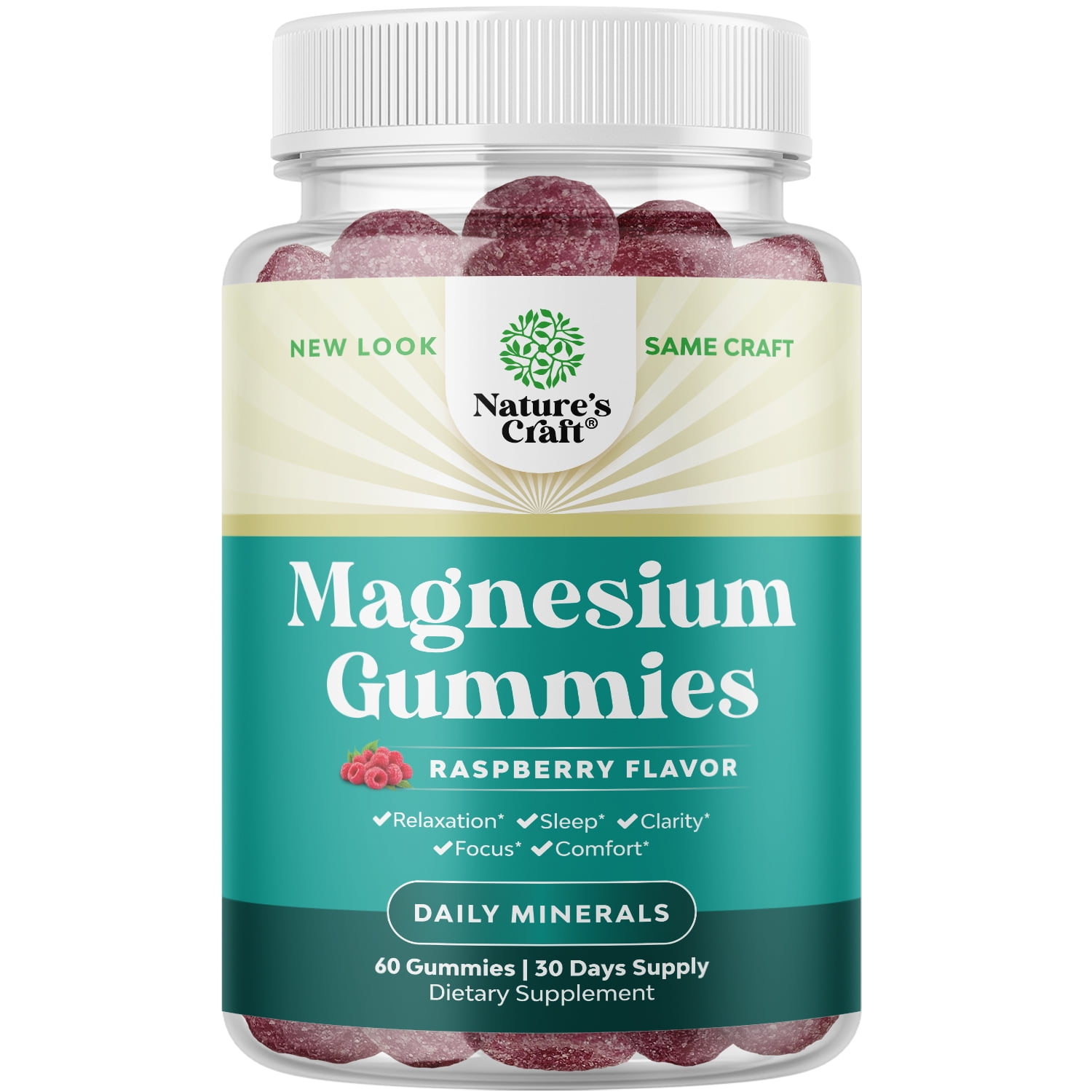 Potent Magnesium Citrate Gummies for Adults 170mg per serving Calm