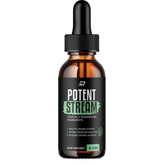 Potent Stream Drops for Prostate Health - Bladder Urinating Issues - Potent Stream Supplement, Maximum Strength Potent Streame Droppers, 2024 New Improved Formulation, (1 Month Supply)
