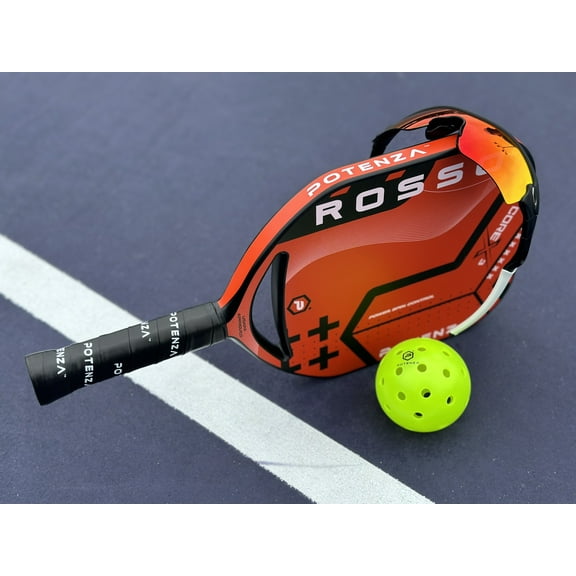 Potenza ROSSO+ Pro Pickleball Paddle (Carbon Fiber, 21mm COREx3 Open Throat)