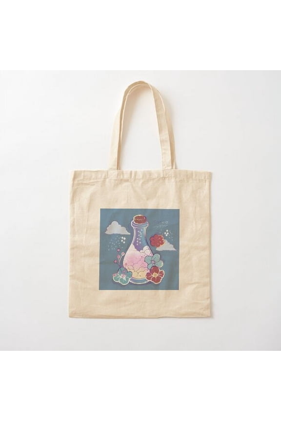 Potion Art Canvas Tote Bags, Reusable Shopping Bag