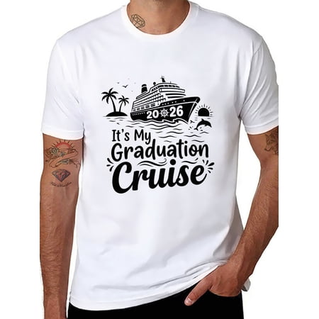 Potopok Graduation Cruise Senior 2026 Trip Graduate Matching Family T-Shirt,White - S
