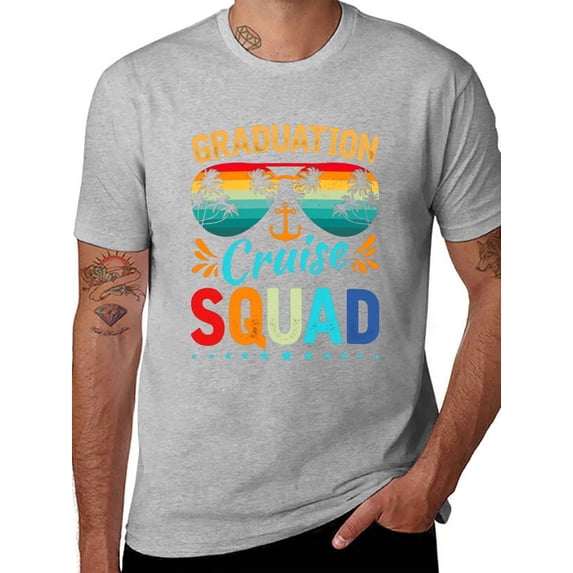 Potopok Graduation Cruise Squad 2026 Funny Cruising Graduation Trip T-Shirt,Gray - M