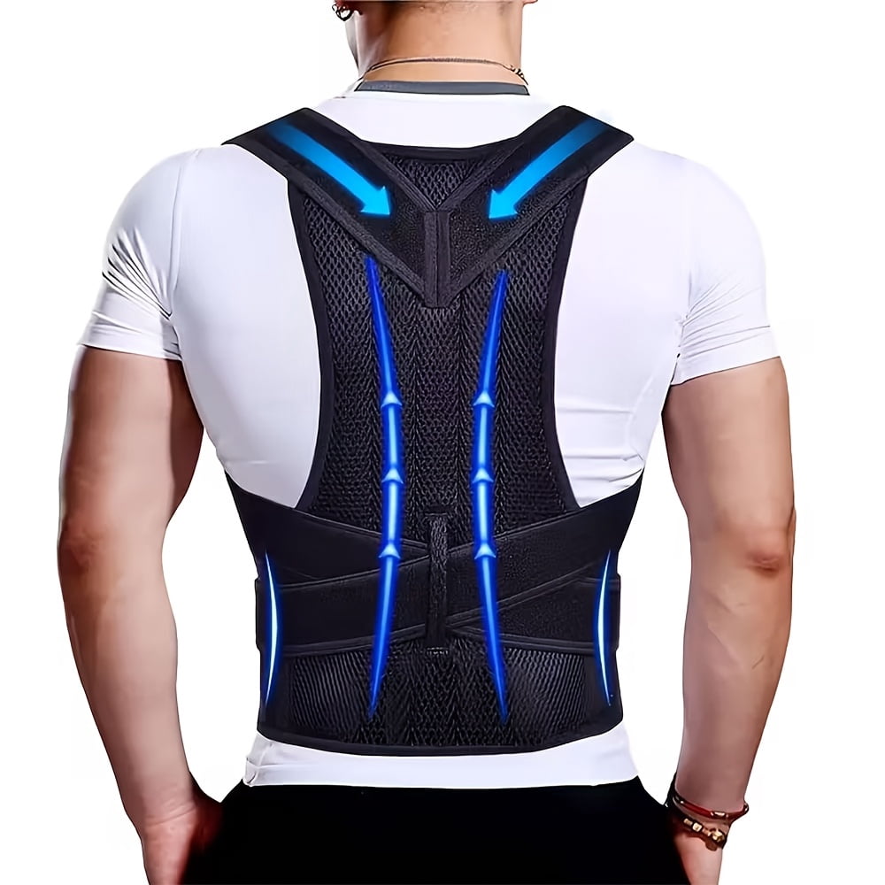 Pototlls Posture Corrector Back Brace for Women Men S to 5XL Waist 31.5 ...