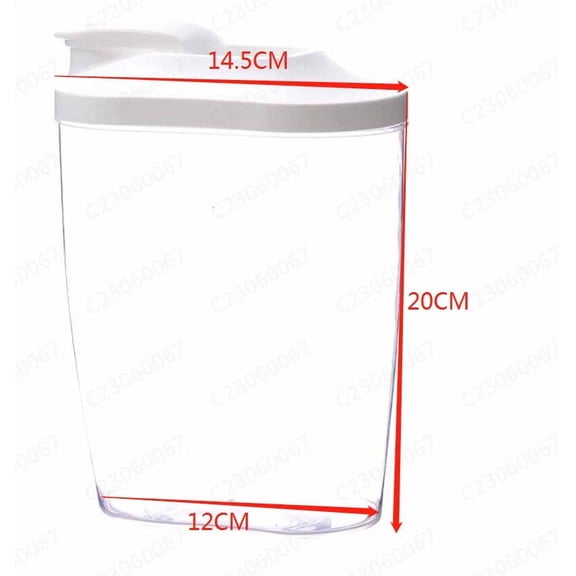 Potrochi Cereal Containers Storage - Airtight Dry Food Storage Containers, airtight food storage containers w/lids, BPA Free Plastic Storage Bin Dispenser with Pourable Spout