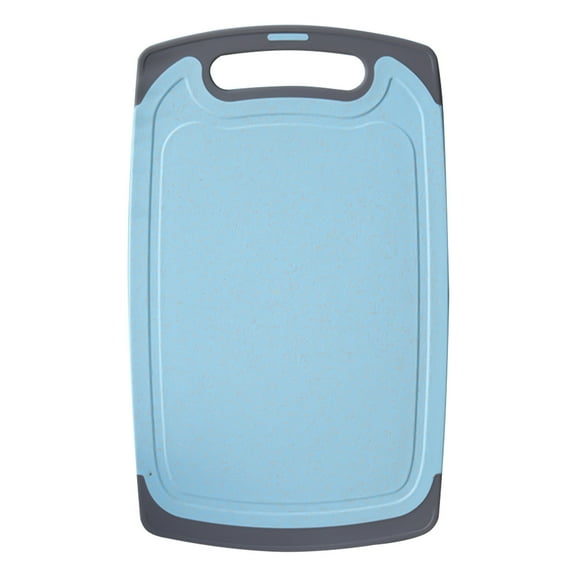 Potrochi Cutting Boards for Kitchen, Plastic Chopping Board with Non-Slip Feet and Juice Groove, Easy Grip Handle, BPA Free, Non-porous, With Grinding Area 1pc