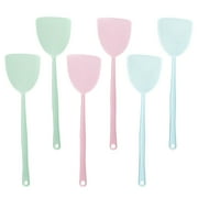 Potrochi Fly Swatter, Strong Flexible Manual Swat Set Pest Control, Assorted Colors Long Handle Flyswatter, Large Bug Swatters That Work for Indoor and Outdoor