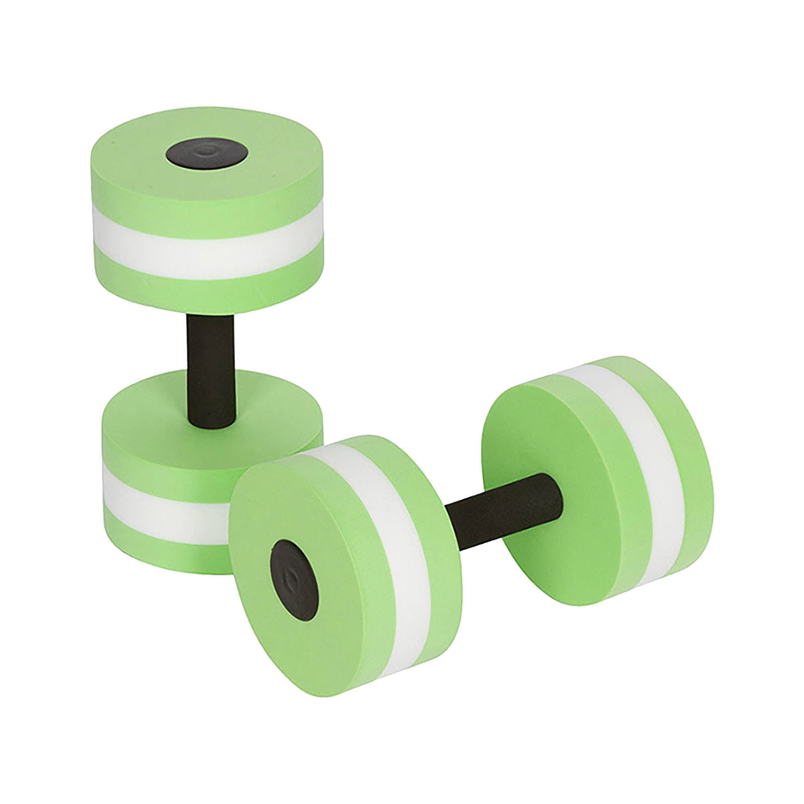 Sports High-Density EVA-Foam Dumbbell Set, Water Weight, Soft Padded, Blue