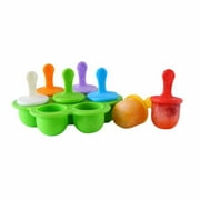 Potrochi Ice Pop Molds, Silicone Popsicle Molds, 7-cavity DIY Ice Pop Mold, Storage Container for Homemade Food, Kids Ice Cream DIY Pop Molds - BPA Free, Non-Stick Ice Stick Moulds