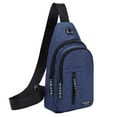 thumbnail image 1 of Potrochi Sling Bags Men Shoulder Backpack Small Cross Body Chest Sling Backpack ，Multipurpose Strap Bag - Crossbody Backpack With Headphone Hole Hiking Backpack Shoulder Bag For Men & Women, 1 of 7