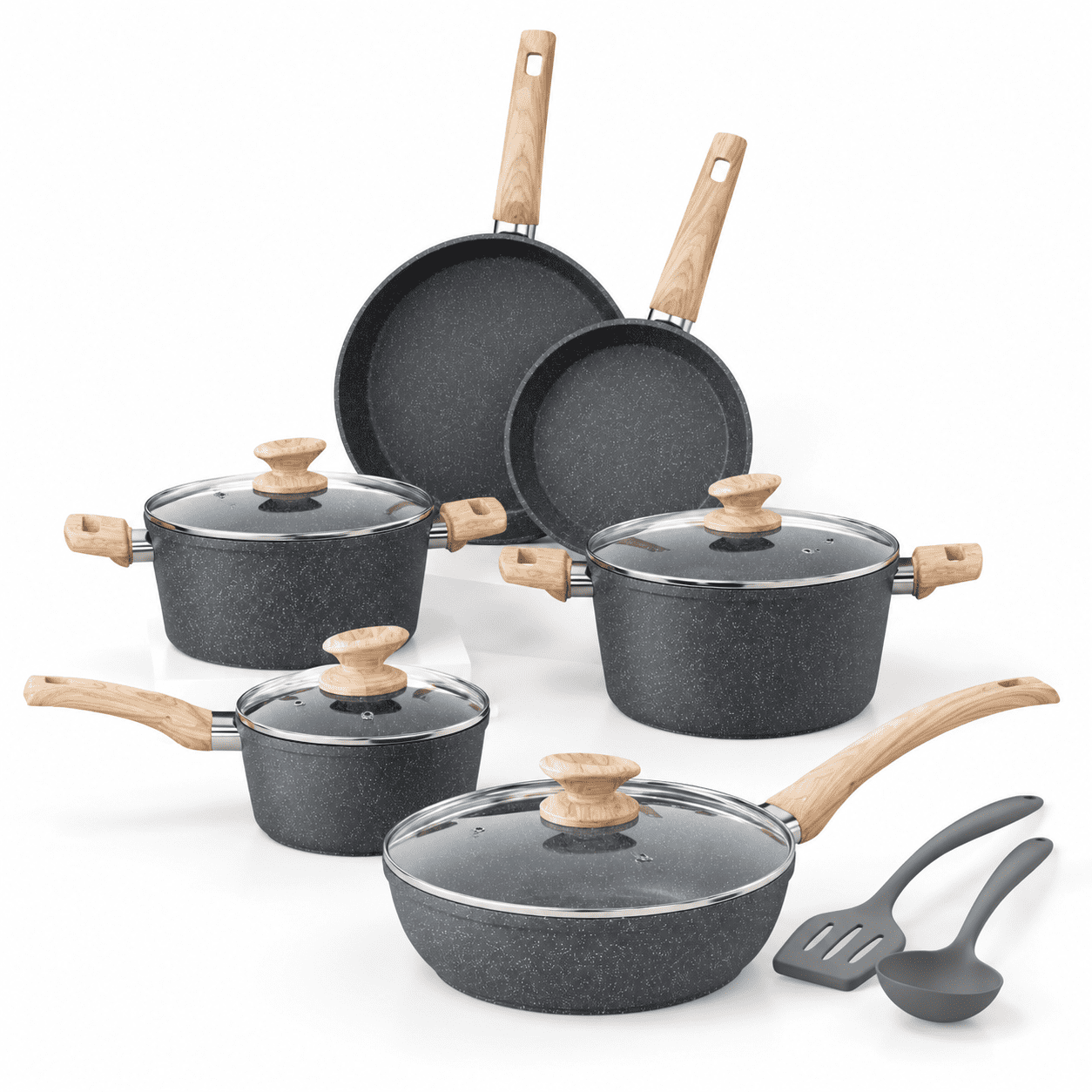 Two Pans Set Pots And Pans Set Kitchen Cookware Sets For Cooking Nonstick - Walmart.com