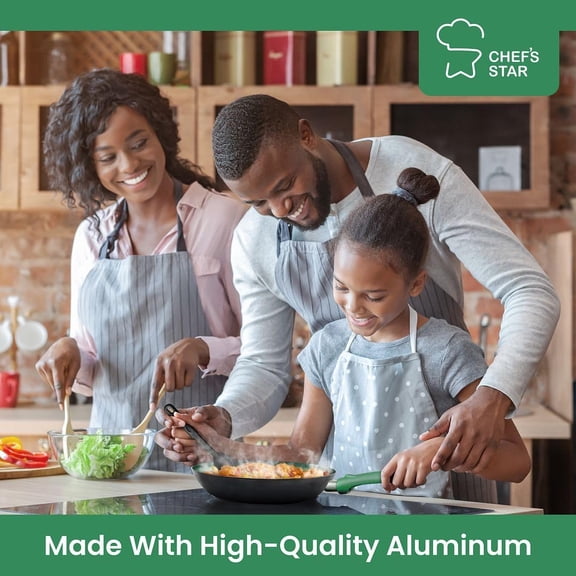 Pots And Pans Set Kitchen Cookware Sets Nonstick Aluminum Cooking Essentials 11 Pieces Green