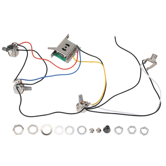 Pots For Guitar PreWired 1 Volume 2 Tone Control 5 Way Switch 3-500K Pot