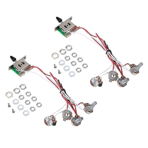 Pots For Strat Guitar Prewired 1 Volume 2 Tone Control 5 Way Switch-