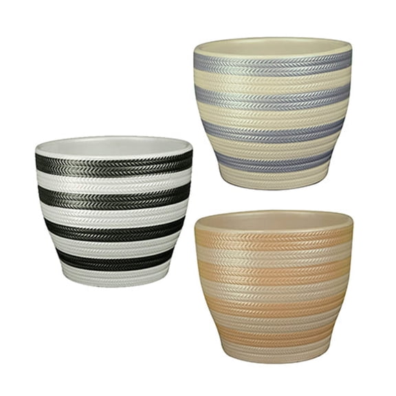 Pots Glazed Stripe 12pc PDQ