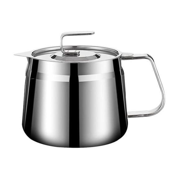 Pots Grease Can With Strainer and Lid Handle For Kitchen Cooking Frying Oil Container And Quick