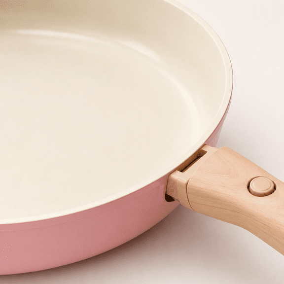 Pots and Pans Set, Nonstick Cookware Set Detachable Handle, 19pcs Induction Kitchen Cookware Sets Non Stick with Removable Handle, RV Cookware Set, Oven Safe, Pink