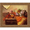 thumbnail image 1 of Pots and Boquets 24x20 Gold Ornate Wood Framed Canvas Art by Paul Gauguin, 1 of 2