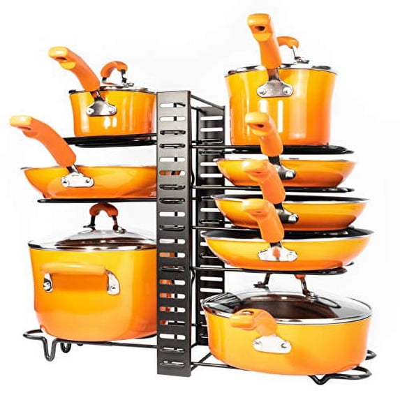 Pots and Pans Organizer – Kitchen Cabinet Organization and Storage