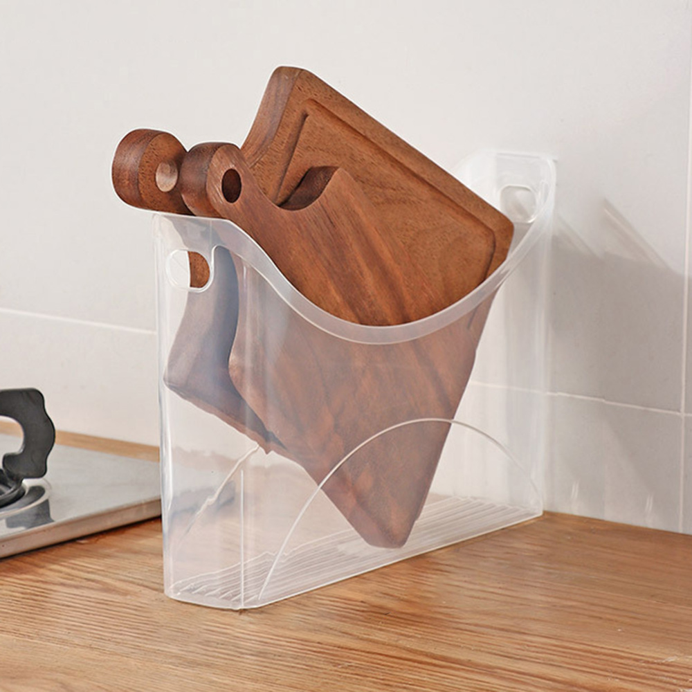 Pots and Pans Organizer Plastic Bins MultiUse Clear Bins Containers for Kitchen Countertops