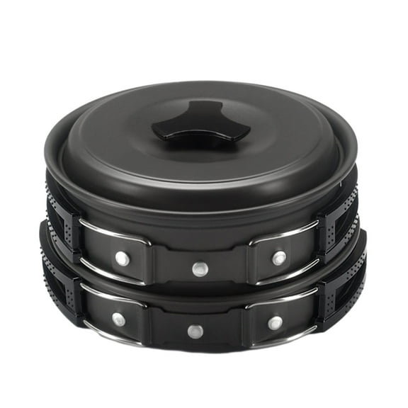 Pots and Pans Set Camping Cookware Set Aluminum Portable Outdoor Cookset Cooking Pan Hiking BBQ Picnic Kitchen Cookware