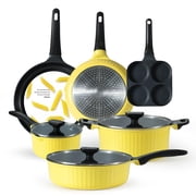 Pots and Pans Set, Nonstick Cookware Set, Induction Cookware, Non Stick Kitchen Cooking Set, with Frying Pans Set,Egg Pan