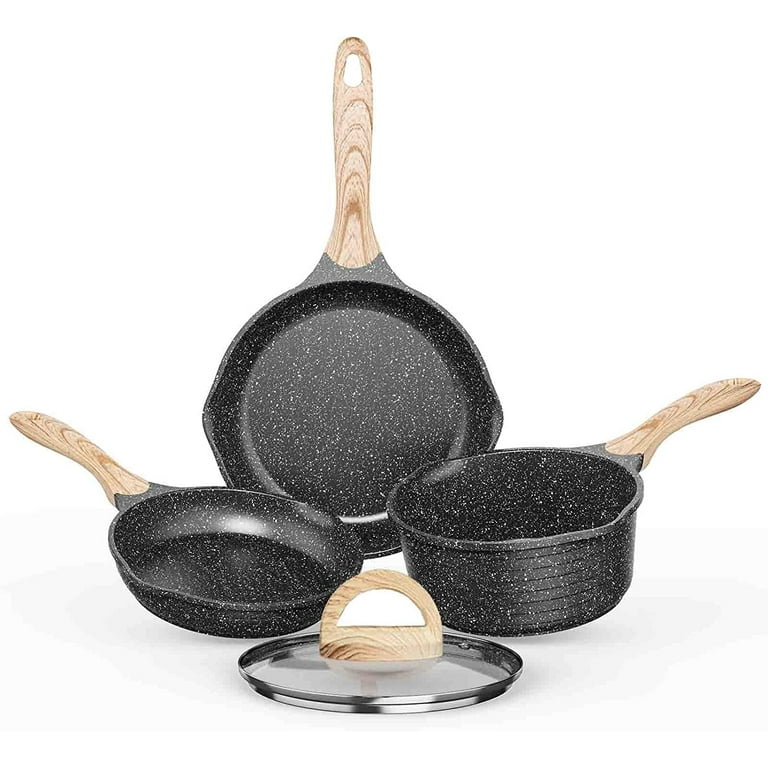 JEETEE Pots and Pans Set Nonstick, Induction Granite Coating Cookware –  JEETEE STORE