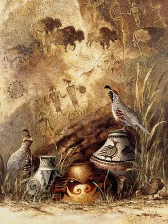 Pots and Quails Canvas Art - James Lee (18 x 24)